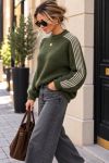 GESTREEPTE MOHAIR WOLLEN TRUI AH271090