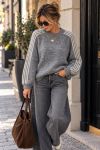 PULLOVER LAINAGE MOHAIR RAYURES AH271090