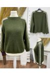 PULLOVER LAINAGE MOHAIR RAYURES AH271090