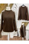GESTREEPTE MOHAIR WOLLEN TRUI AH271090