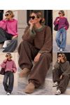 PULLOVER RAYURE LAINAGE MOHAIR AH271097