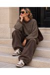 PULLOVER RAYURE LAINAGE MOHAIR AH271097