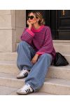 PULLOVER RAYURE LAINAGE MOHAIR AH271097