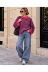 SWETER MOHEROWY W PASKI Z MOHERU AH271097