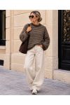 PULLOVER RAYURE LAINAGE MOHAIR AH271097