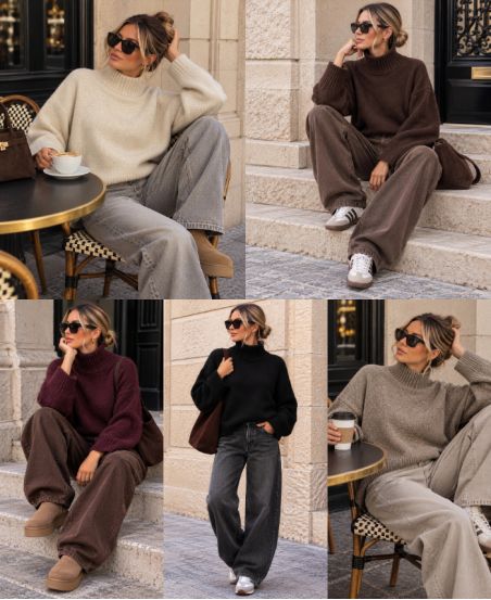 WOLLPULLOVER MIT HOHEM KRAGEN AH271098