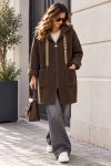 CAPPUCCIO CON CAPPUCCIO OVERSIZE E ZIPIERA AH271099