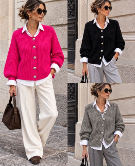 MOHAIR KNIT CARDIGAN AH271102