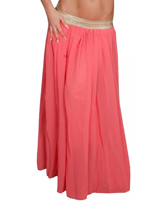 jupe longue corail