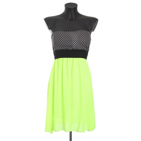 ROBE BUSTIER POIS A8371