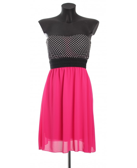 ROBE BUSTIER POIS A8371