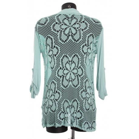 GILET DOS CROCHET A8384