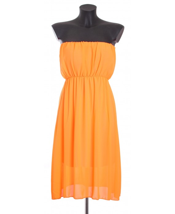 robe bustier orange