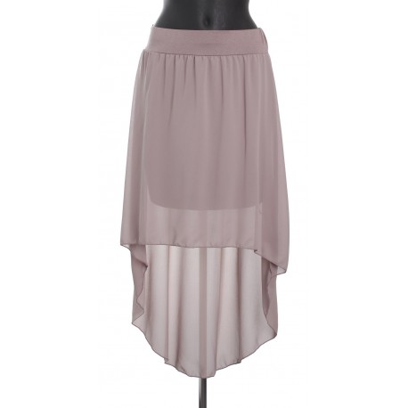 JUPE VOILE ASYMETRIQUE A8410