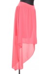 JUPE VOILE ASYMETRIQUE A8410