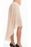 JUPE VOILE ASYMETRIQUE A8410