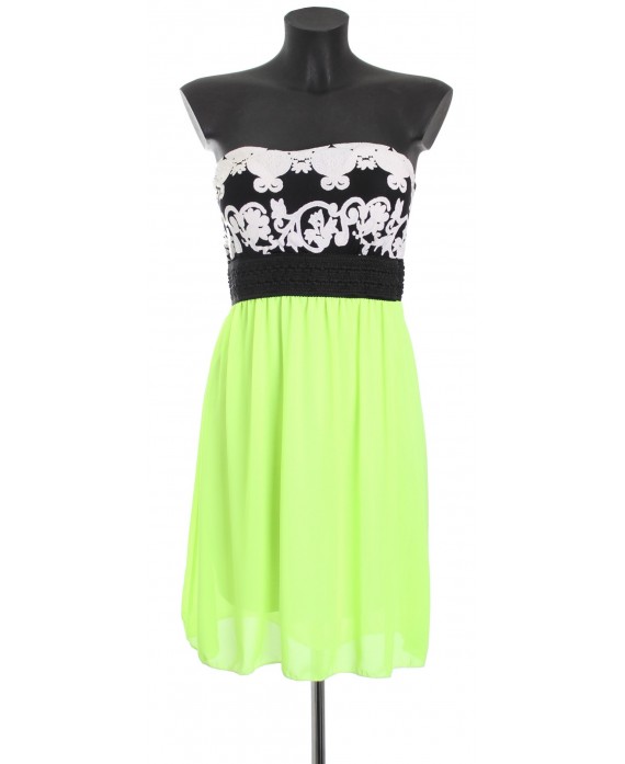 ROBE IMPRIMEE FLUO A8421
