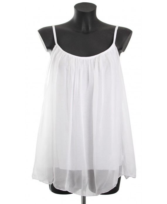 TOP VOILE A BRETELLES A8504