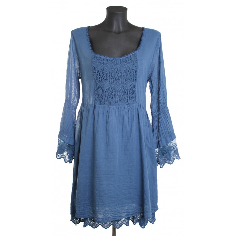 TUNIQUE DENTELLE AH1447 - www.grossiste-pret-a-porter.com