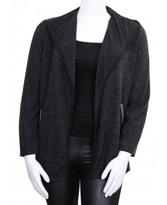 GILET CHINE A REVERS GRANDE TAILLE GT14