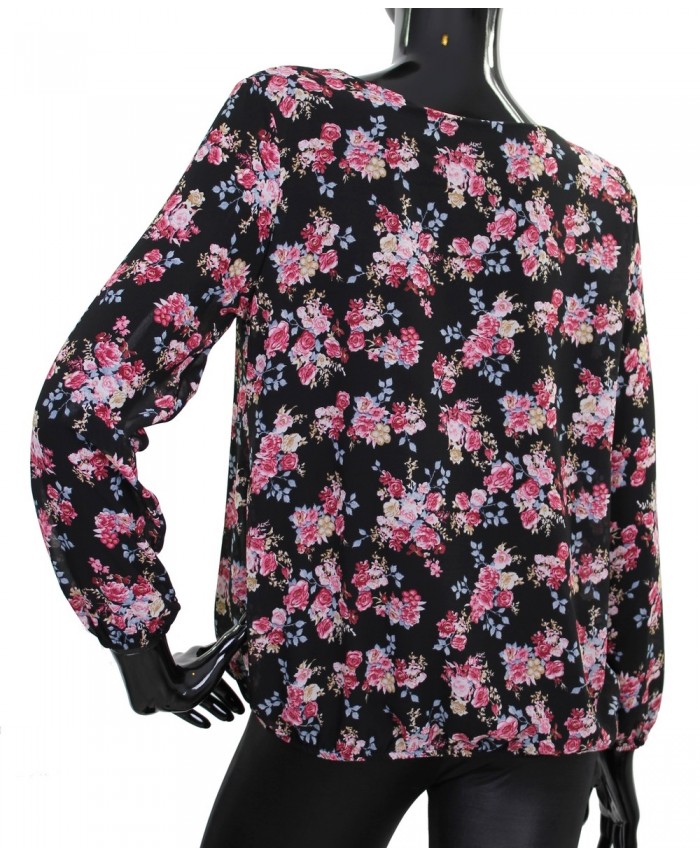 Blouse (haut) Noir En Voile De Coton - Taille M/38-40 - Marque Pinkie - Occasion Très Bon état