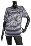 T-SHIRT MARINIERE PAPILLON 1870