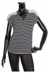 T-SHIRT MARINIERE DENTELLE 1875