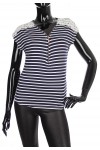 T-SHIRT MARINIERE DENTELLE 1875