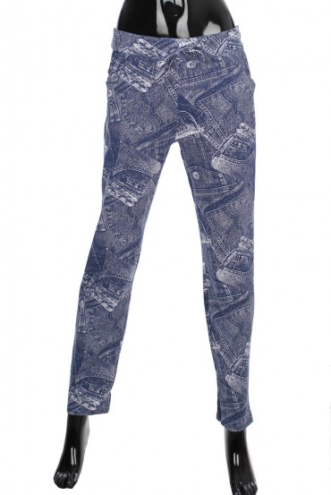 PANTALON IMPRIME JEANS 1888
