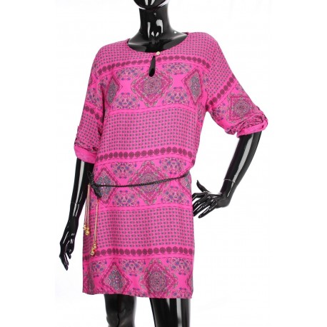 ROBE TUNIQUE IMPRIMEE + CEINTURE 1881