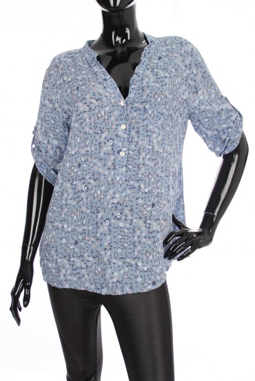CHEMISE FLEURIE UNE POCHE 1908