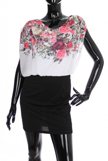 ROBE TUNIQUE FLEURS 1925