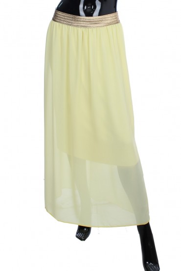 JUPE LONGUE TAILLE DOREE 1934