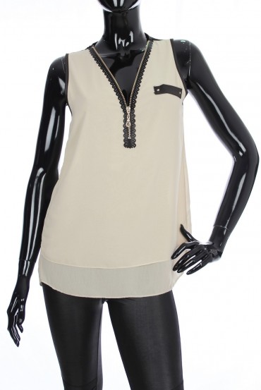 TOP ZIP ET DENTELLE 1963