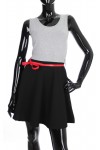 ROBE BI-COLORE + CEINTURE 1976