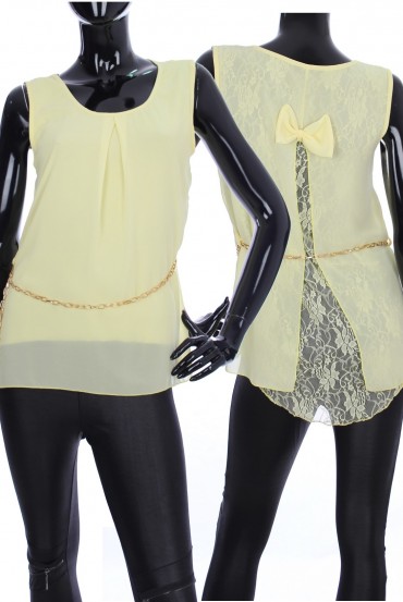 TUNIQUE DENTELLE + CEINTURE 1988