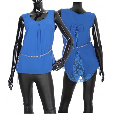 TUNIQUE DENTELLE + CEINTURE 1988