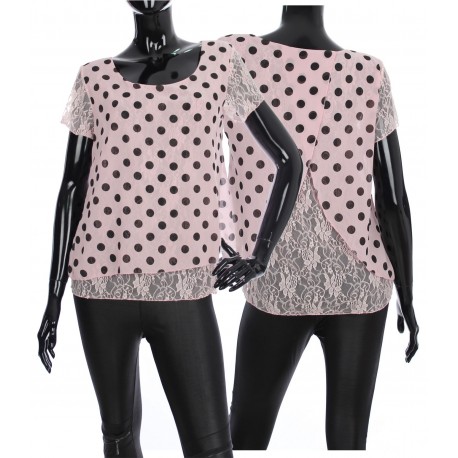 TOP POIS ET DENTELLE 1990