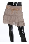 JUPE COURTE A VOLANTS + CEINTURE 1992