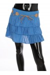 JUPE COURTE A VOLANTS + CEINTURE 1992