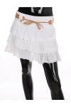 JUPE COURTE A VOLANTS + CEINTURE 1992