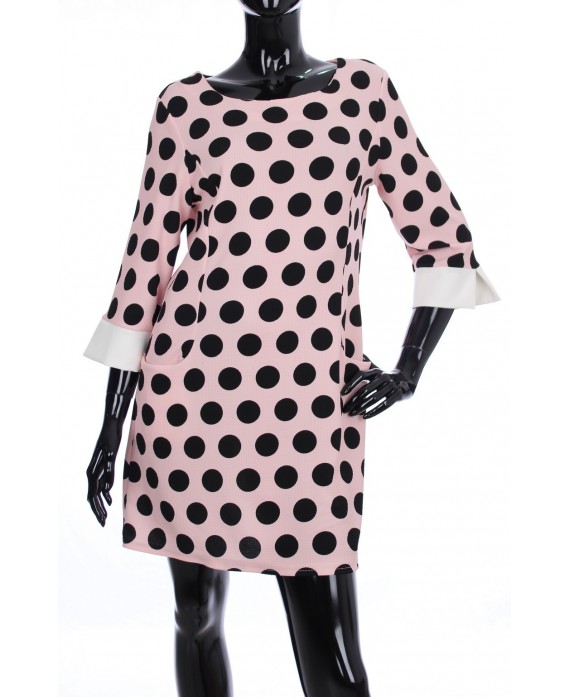 ROBE A POIS 2 POCHES1969