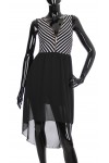 ROBE BI-MATIERE ZIPPEE 1974