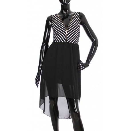 ROBE BI-MATIERE ZIPPEE 1974