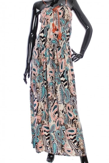 ROBE LONGUE IMPRIMEE 1981