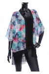 KIMONO A FRANGES MOTIF FLORAL 2038