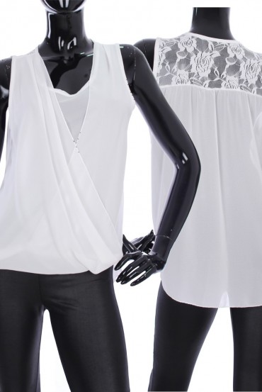 TOP DRAPE DENTELLE 2037