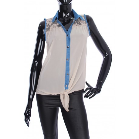 CHEMISIER EFFET JEANS 2045