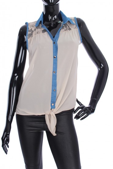 CHEMISIER EFFET JEANS 2045
