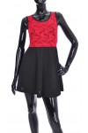 ROBE DENTELLE BI-MATIERE 2064